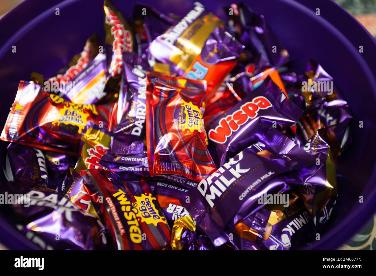 Chocolats héros en boîte Banque D'Images