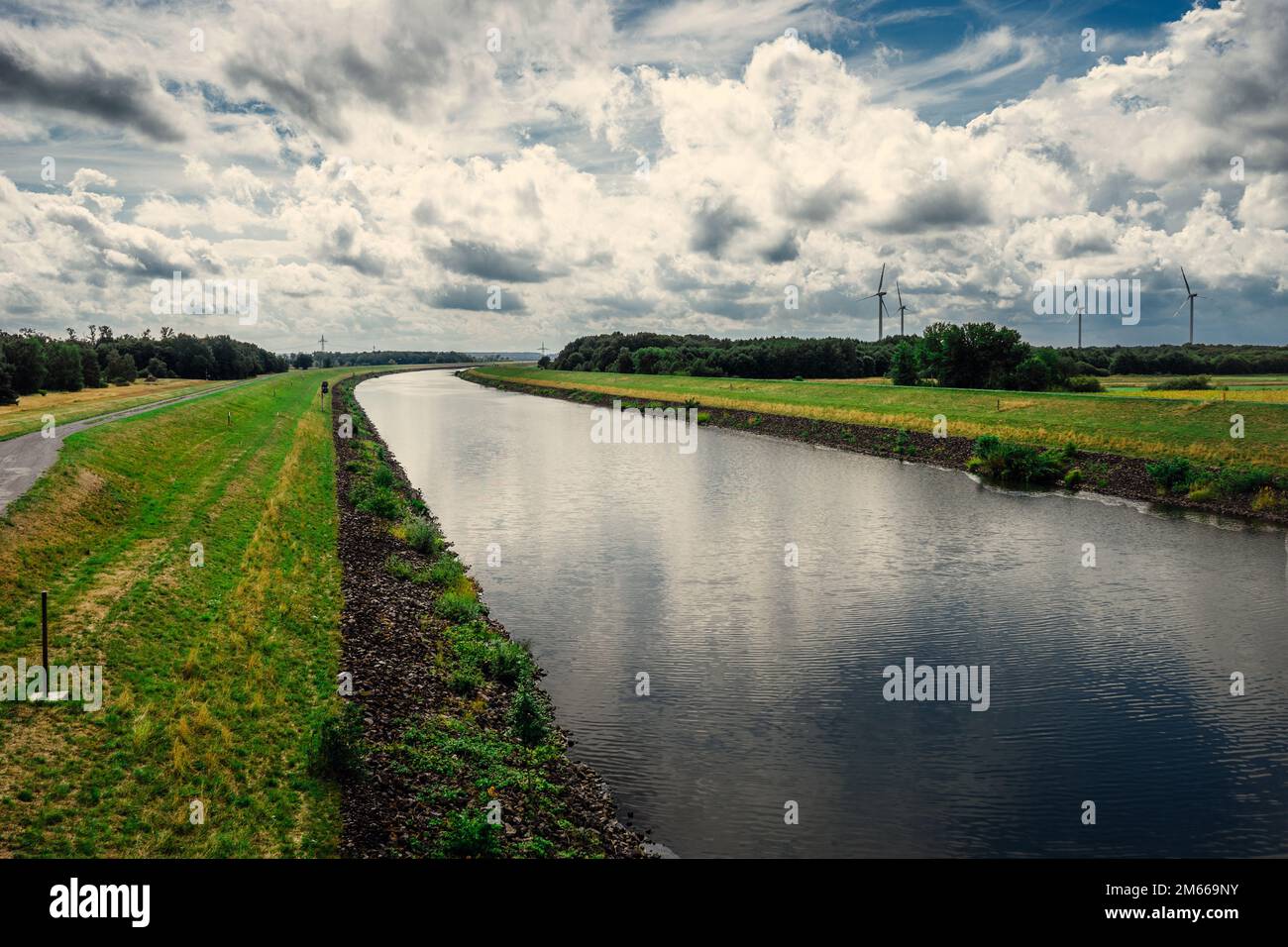 Le canal de l'Elbe Banque D'Images