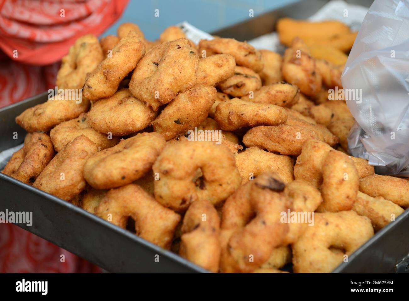 Medu Vada est un snack populaire d'Inde du Sud. Banque D'Images