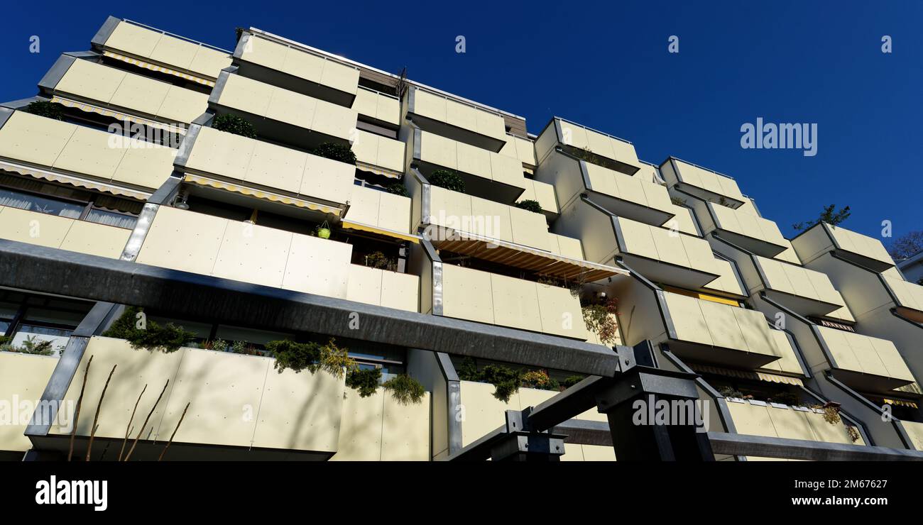 80s maisons d'appartements de la société allemande à but non lucratif Neue Heimat à cologne Banque D'Images