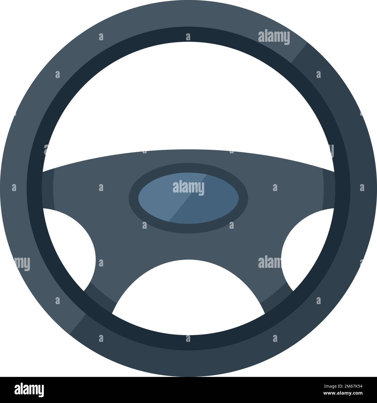 Icône de volant de voiture vecteur plat. Sport automatique. Direction d'entraînement isolée Illustration de Vecteur