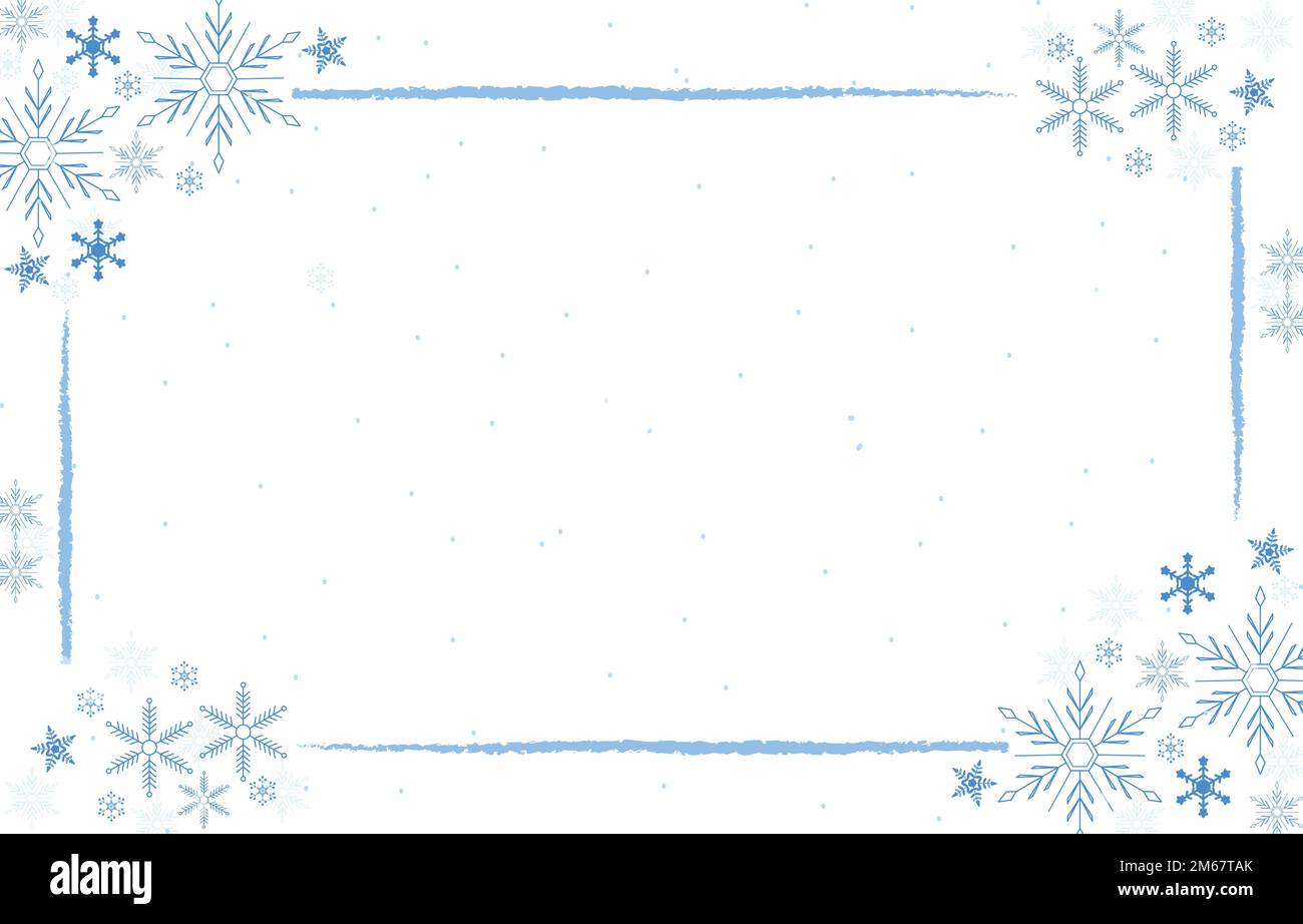 White Snowflakes Cool Cold Winter Snow Background Illustration de Vecteur