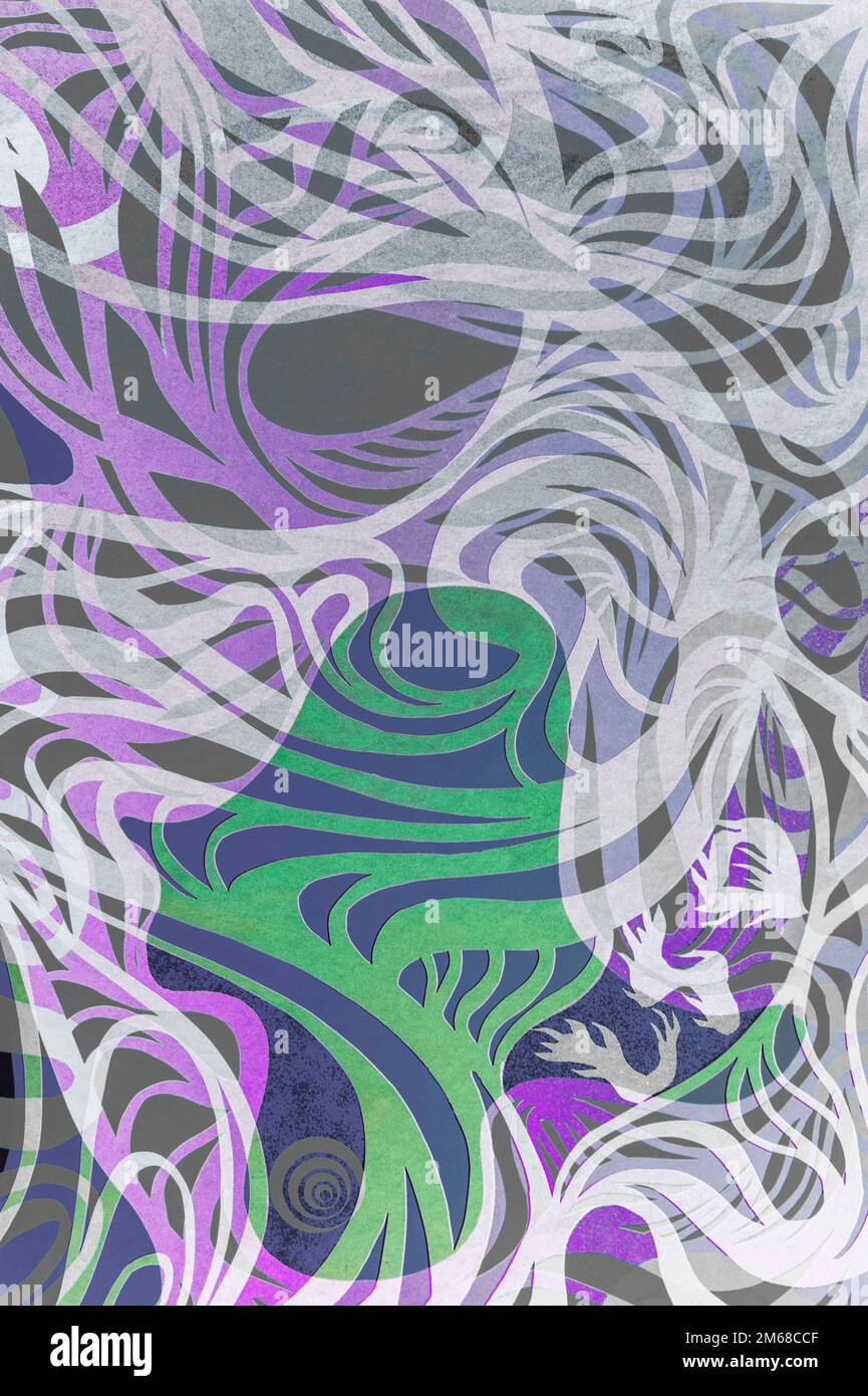 Image psychédélique abstraite Banque D'Images