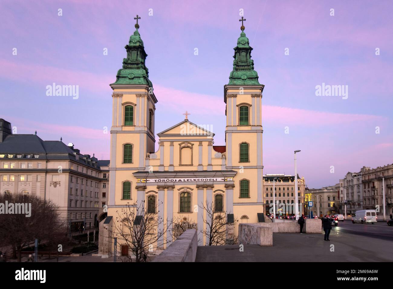 Budapest : l'église paroissiale principale de l'Assomption. Hongrie Banque D'Images