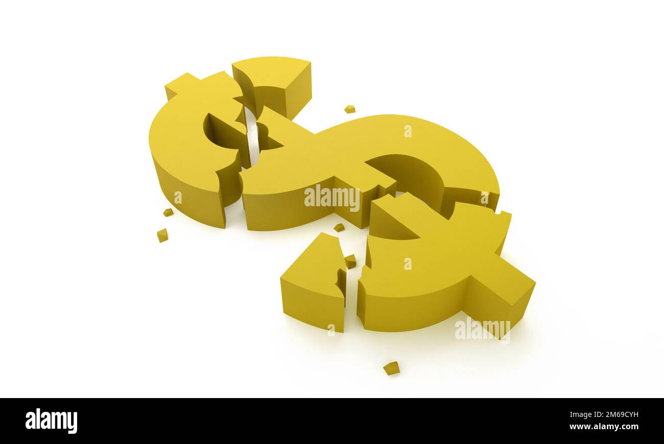 Dollar crack Banque D'Images