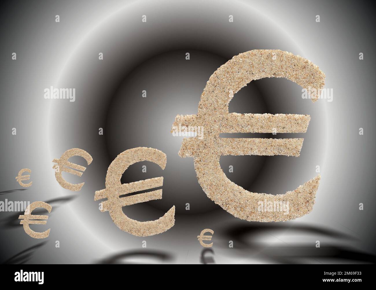 Marche de l'euro Banque D'Images