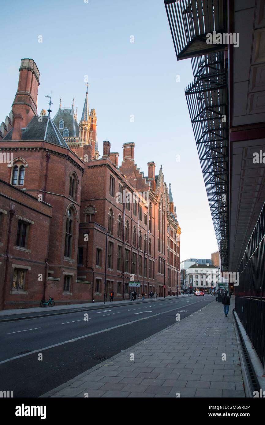 Gare de St Pancras, Londres Banque D'Images Gare de St Pancras, Londres Banque D'Images