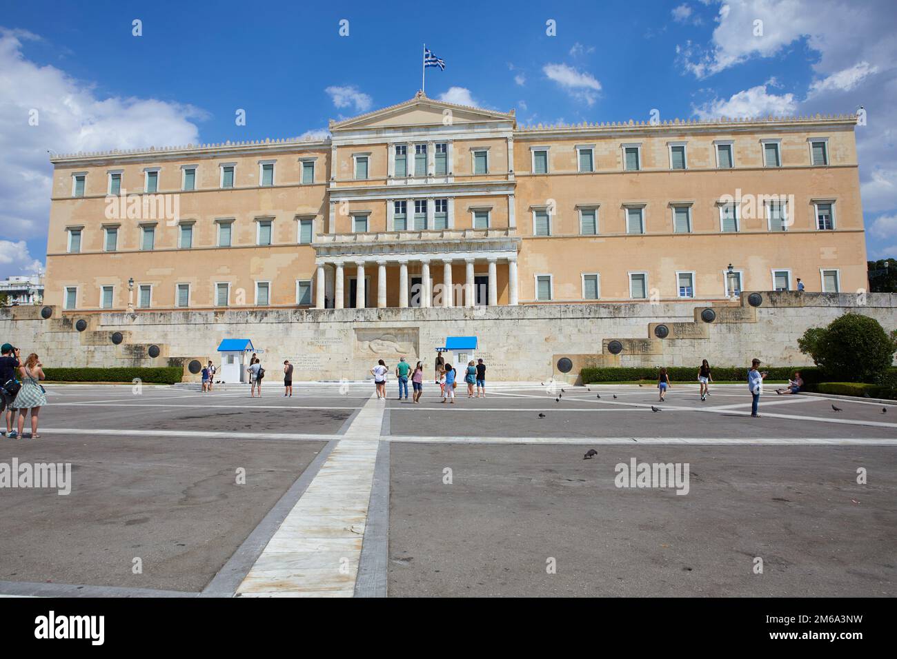 Bâtiment du Parlement grec à la place Syntagma, Athènes, Grèce Banque D'Images