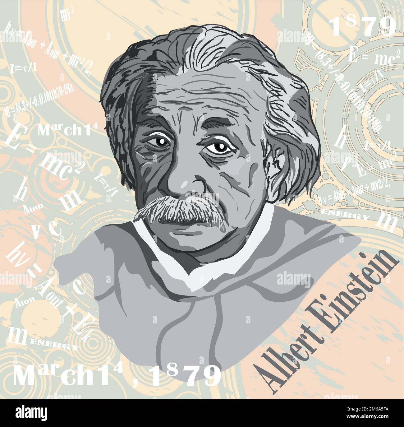 Le visage d'Einstein Banque D'Images