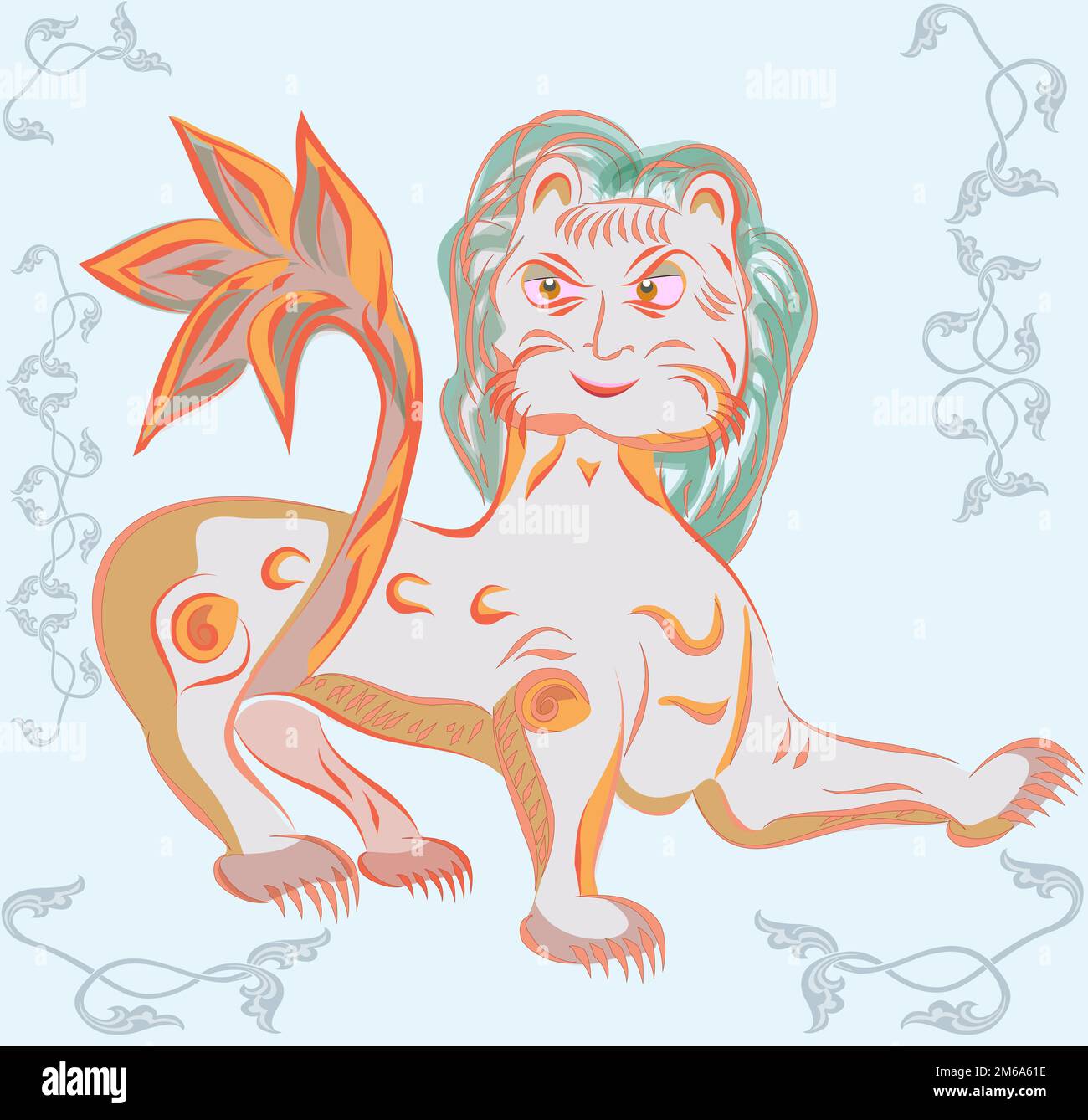 Lion slaves Banque D'Images