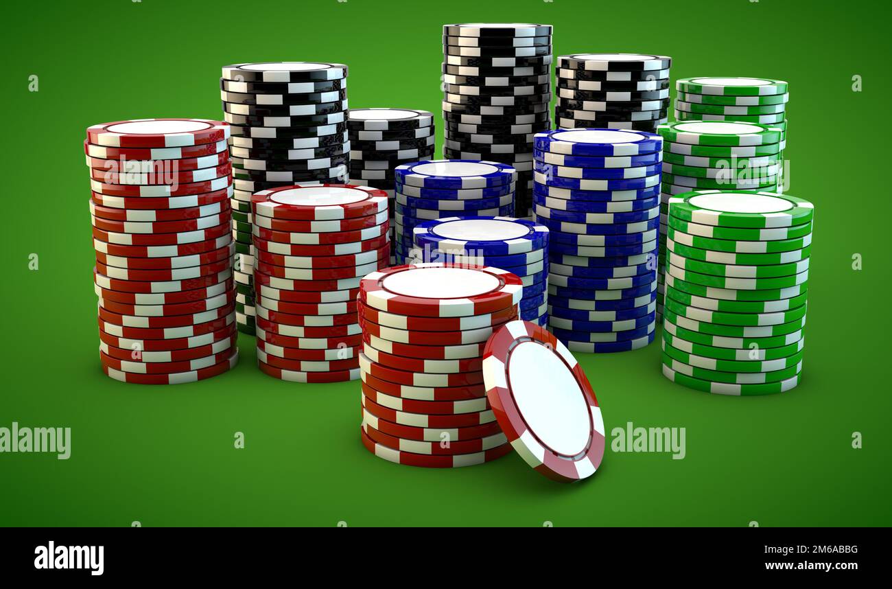Jetons de poker Banque D'Images