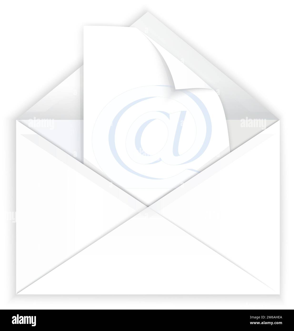 Papier blanc pour enveloppes et filigranes Banque D'Images