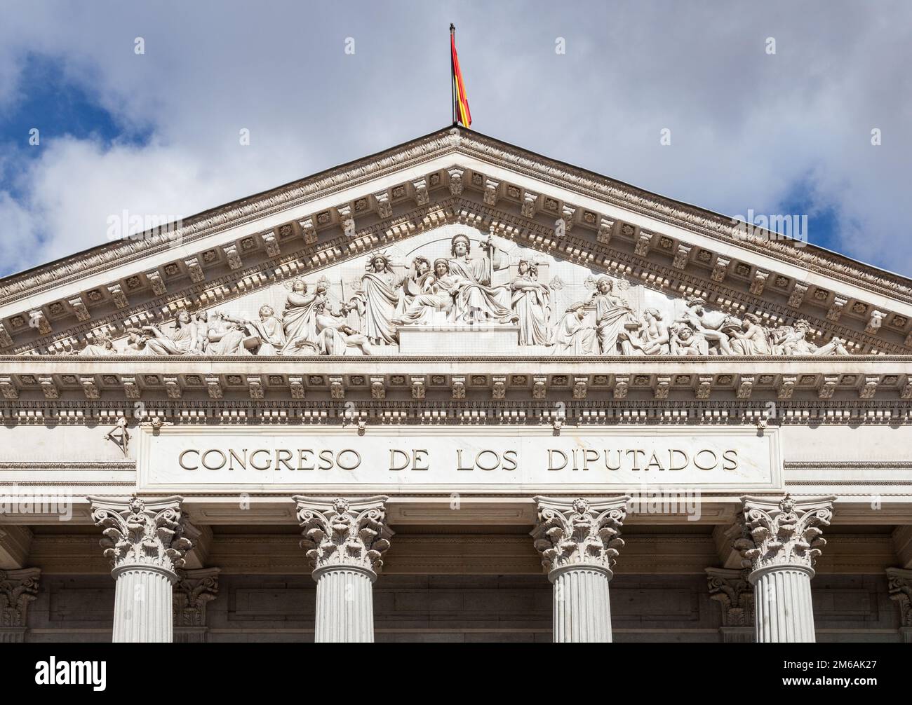 Congrès espagnol des députés, Congreso de los Diputados, Parlement Banque D'Images