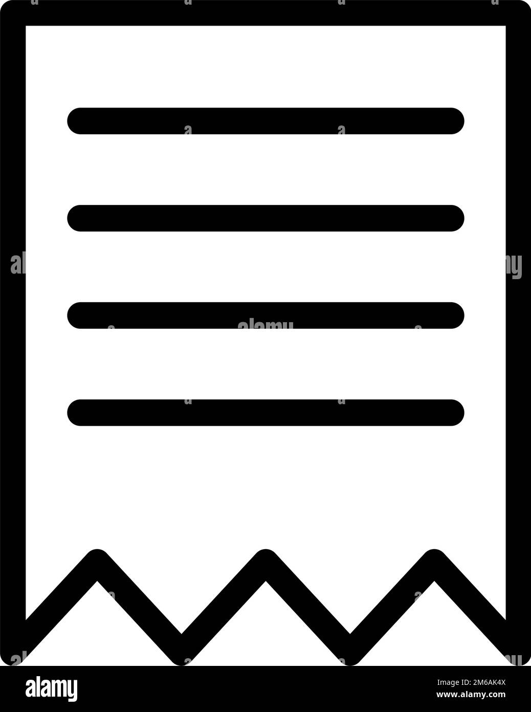 Icône de réception et de facture. Vecteur modifiable. Illustration de Vecteur