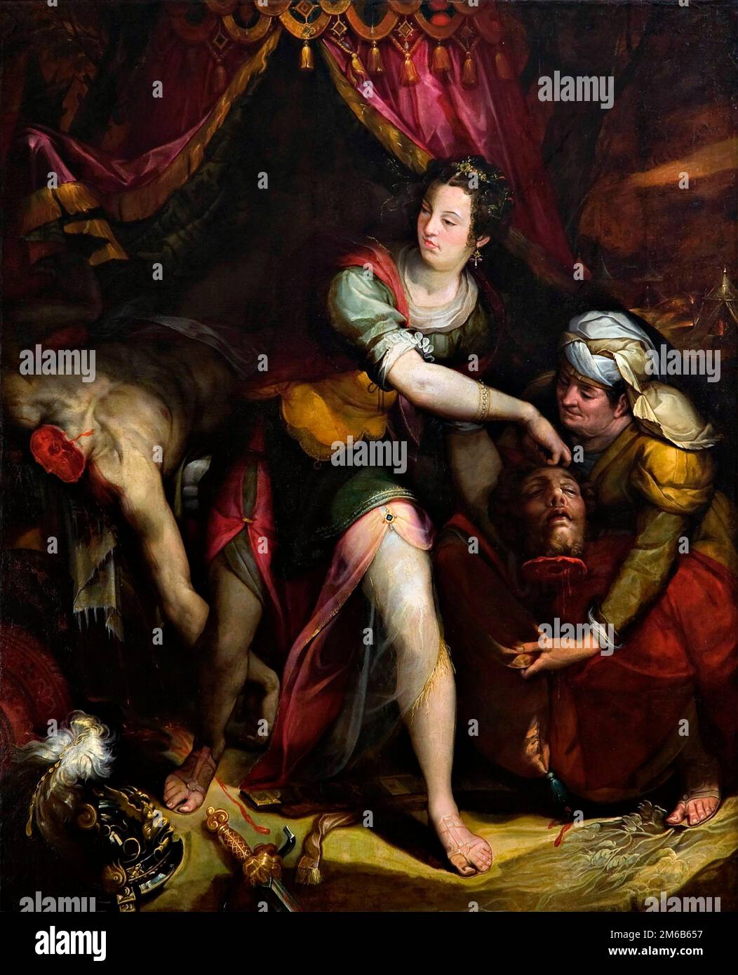 Lavinia Fontana. Judith et Holofernes par le peintre manneriste bolognaise, Lavinia Fontana (1552-1614), fin 1500s début 1600s Banque D'Images