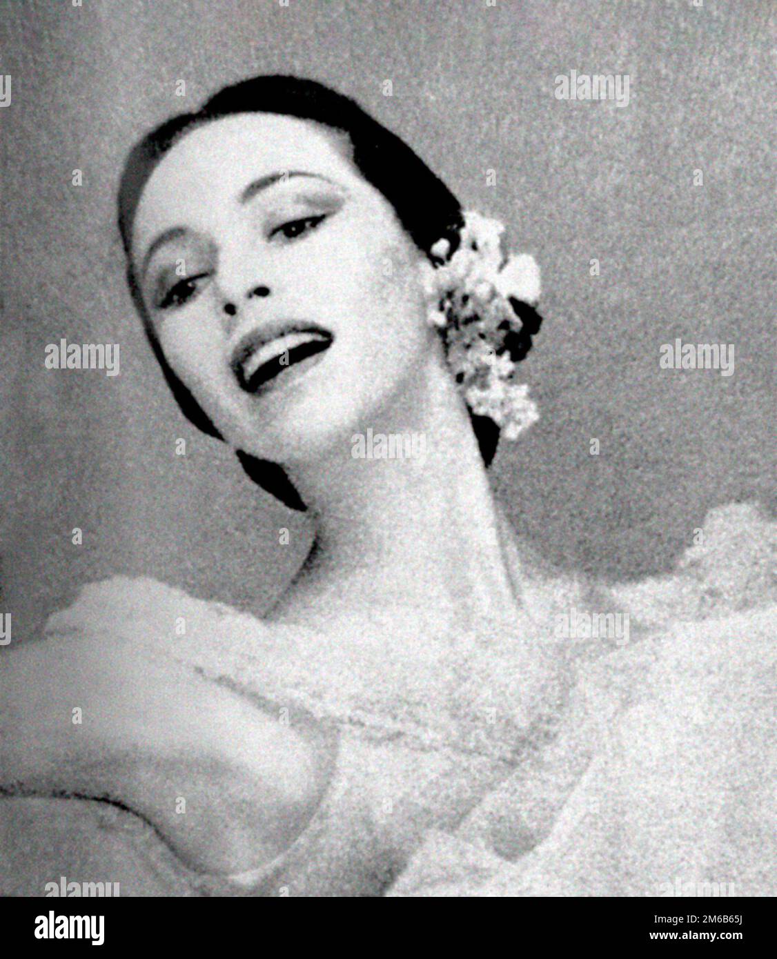 Maria Tallchief. Photographie de la ballerine amérindienne Elizabeth Marie Tallchien (1925-2013) en 1954 Banque D'Images