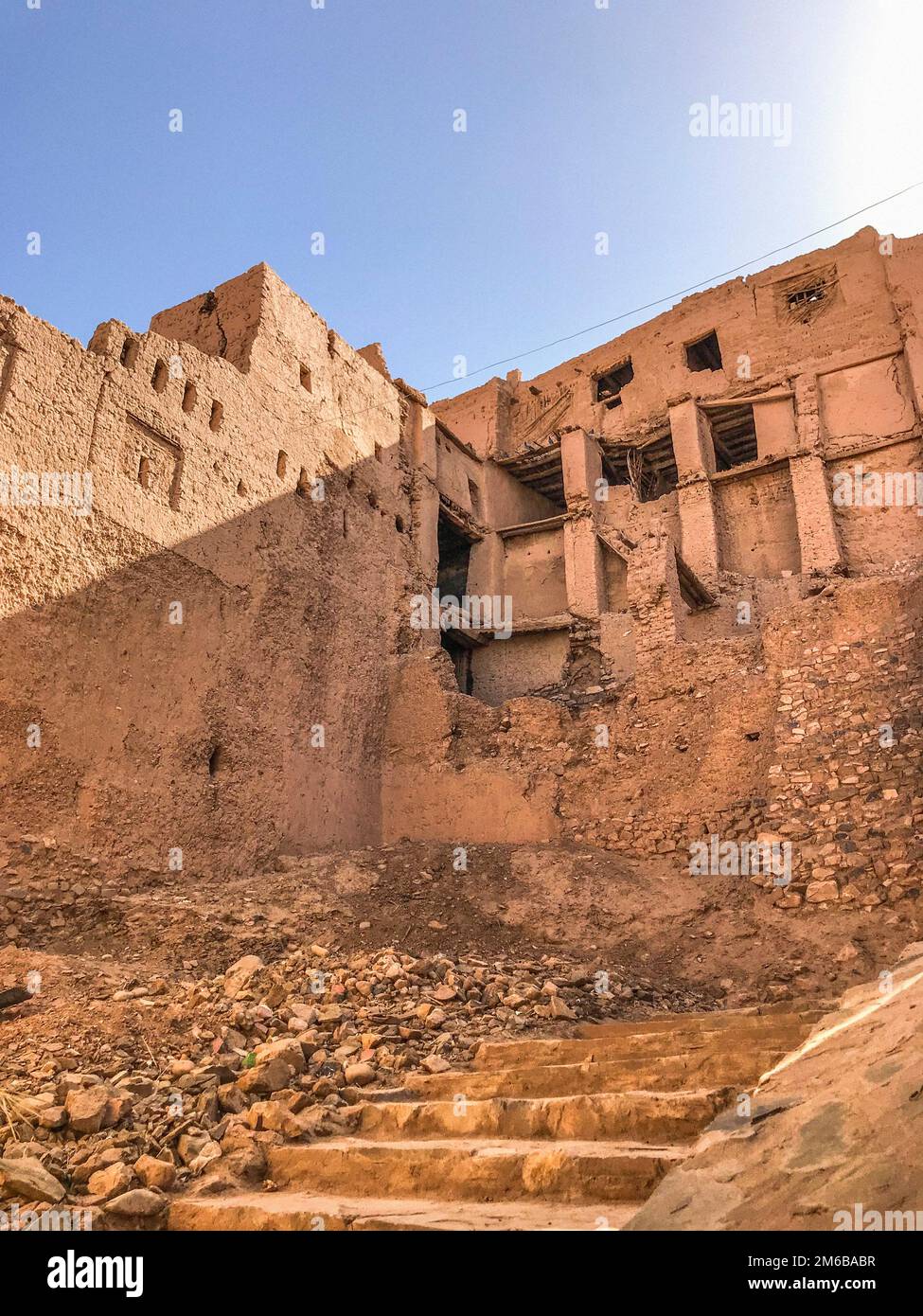 Maroc, Zagora, ancien ksar Banque D'Images