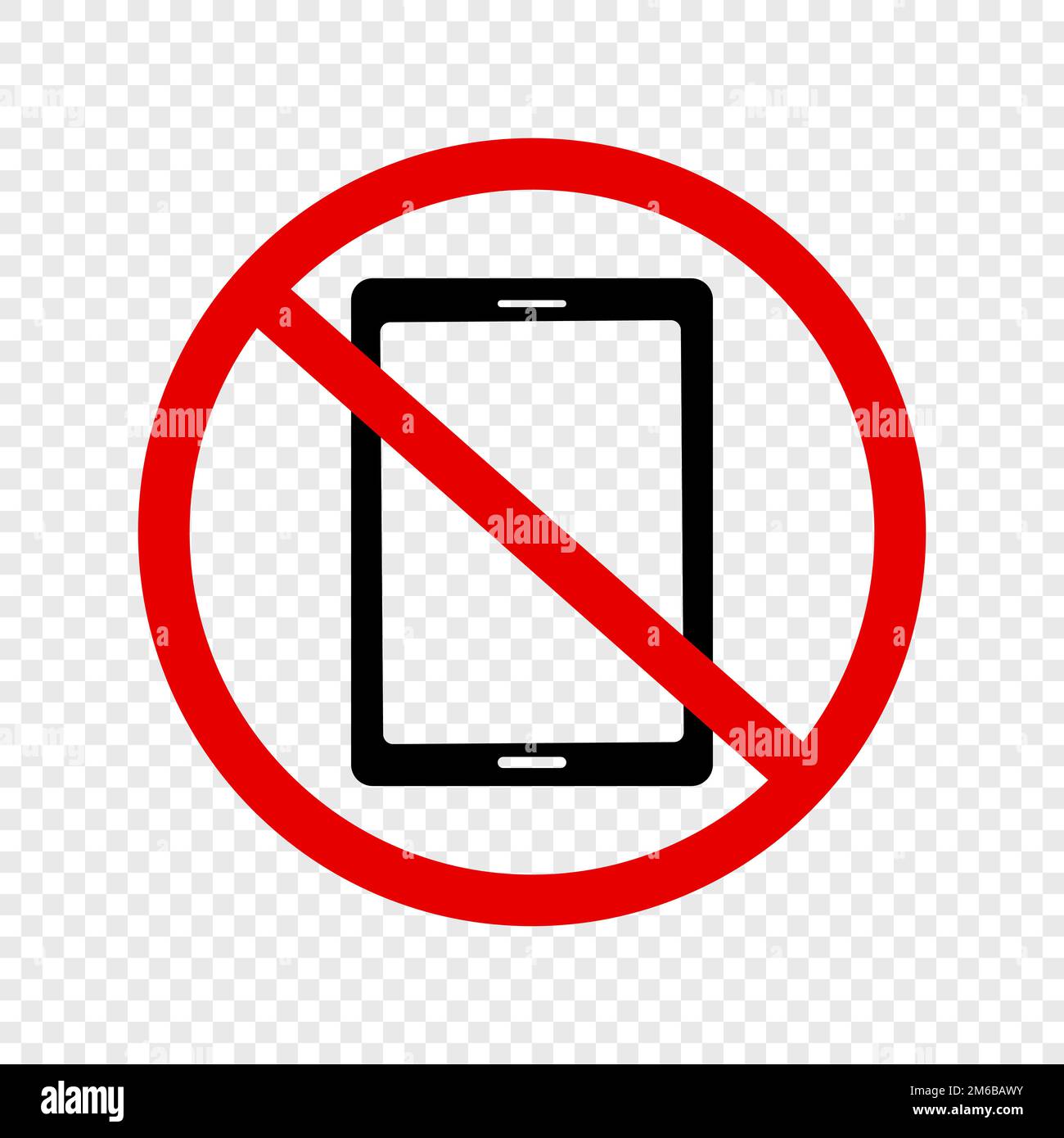 Panneau de restriction d'utilisation du smartphone. Mode silencieux. Vecteur modifiable. Illustration de Vecteur