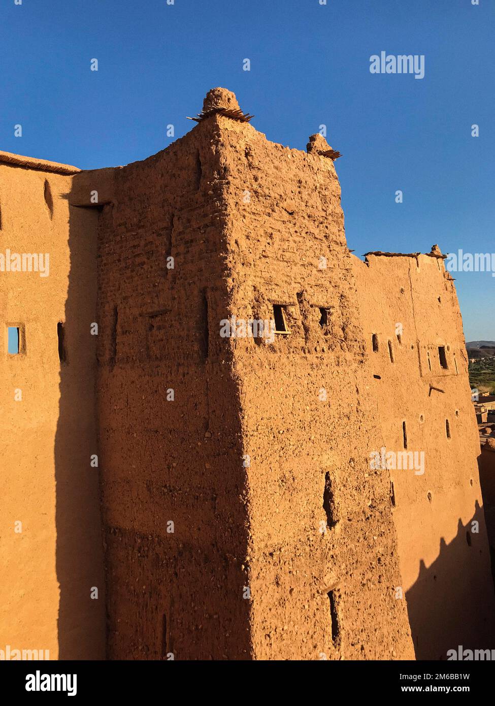Maroc, Ouarzazate, Kasbah Taourit Banque D'Images