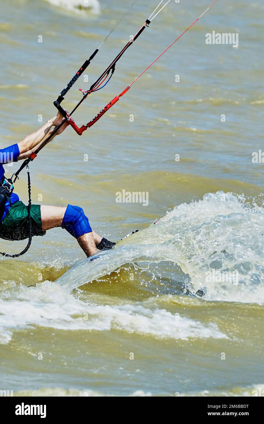 Kitesurfer Banque D'Images