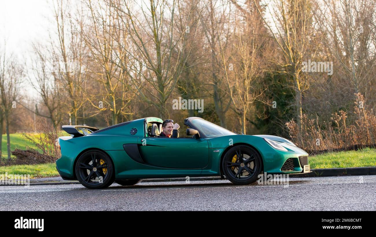 2016 voiture de sport verte Lotus Exige Banque D'Images