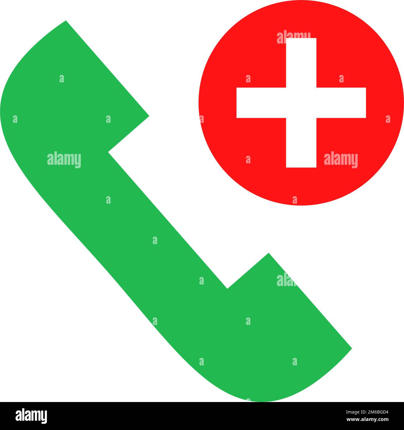 Icône d'appel d'urgence. Urgence médicale. Vecteur modifiable. Illustration de Vecteur