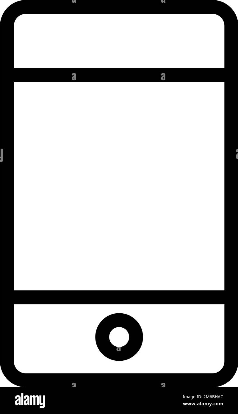 Symbole de téléphone intelligent. Téléphone portable. Vecteur modifiable. Illustration de Vecteur