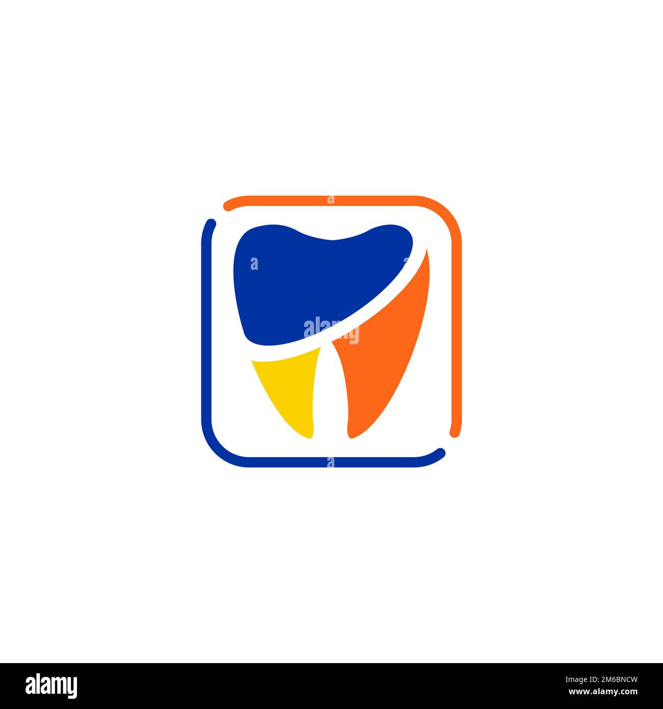 Logo Teeth. Logo Creative DIST. Creative Dental Clinic Company Vector logo.EPS 10 Illustration de Vecteur