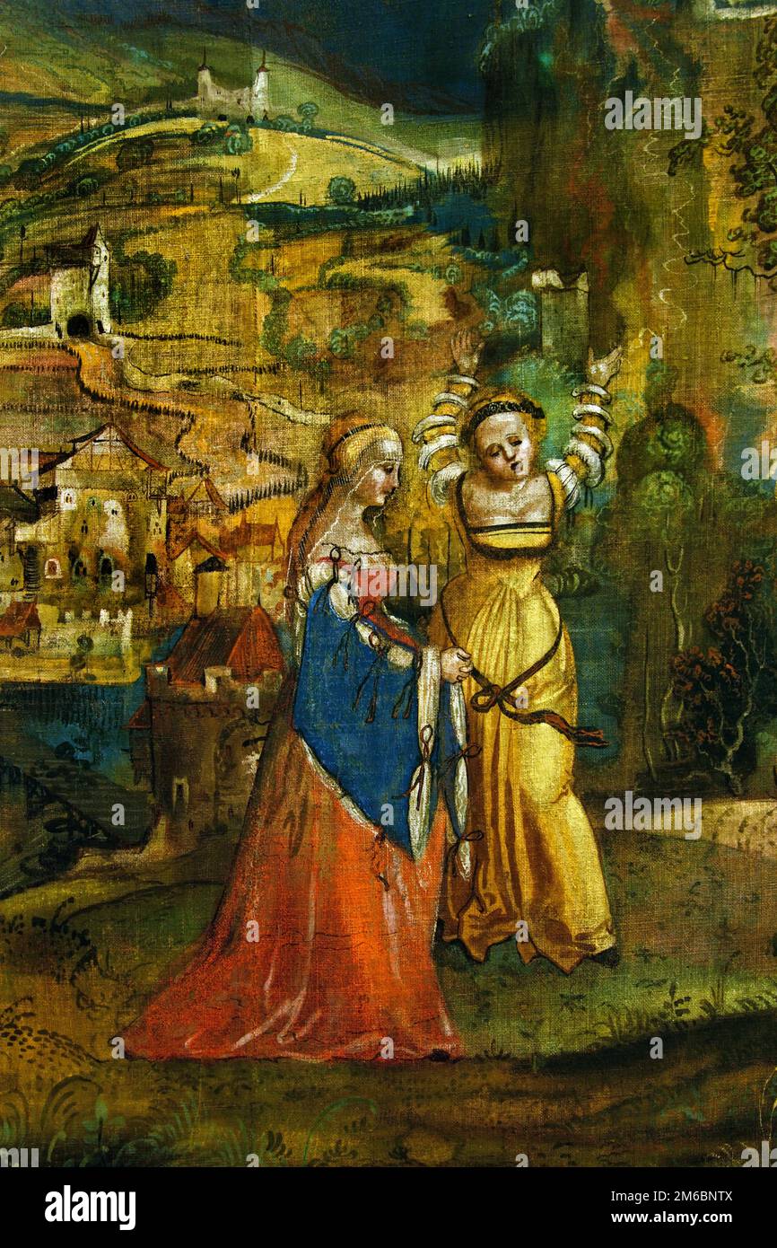 Pyramus et Thisbe (1513-14) par Niklaus Manuel Gen Deutch 1484-1530 Suisse, Suisse, Banque D'Images