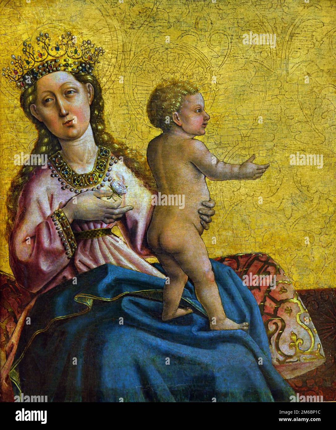Virgin and Child 1437-40 by, Konrad Witz, 1400-1446, Suisse, Banque D'Images
