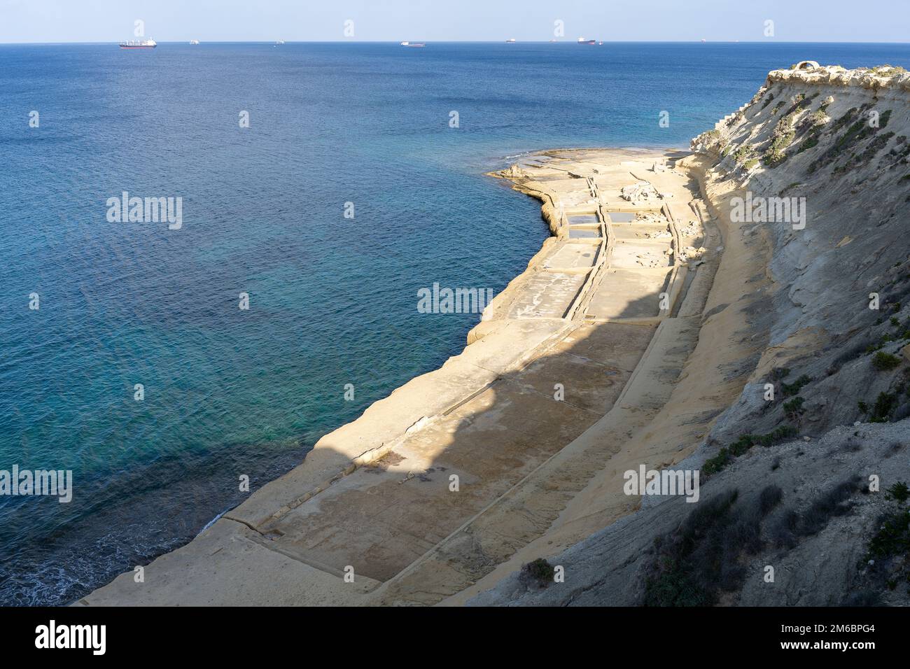 À St. Paul's Bay, les ruines d'un fort d'importance vitale de l'époque de la Seconde Guerre mondiale. Malte Banque D'Images