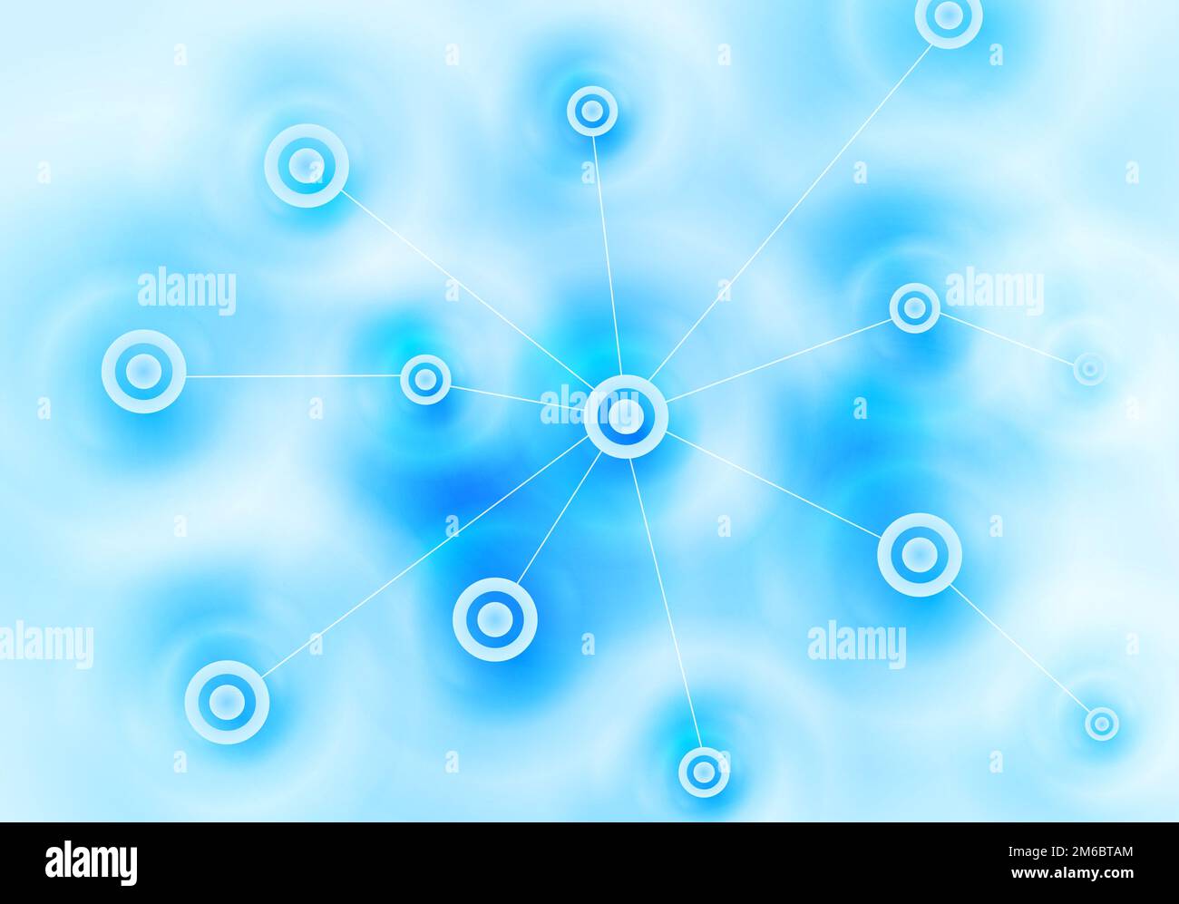 Design de communication technologique bleu abstrait Banque D'Images
