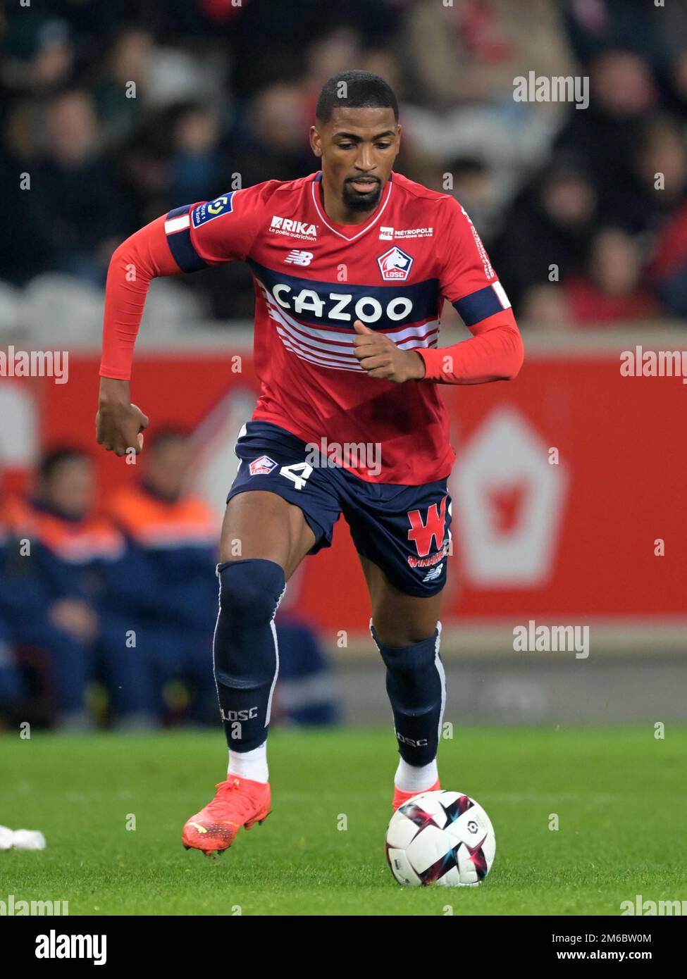 LILLE - Alexsandro du LOSC Lille pendant le match de la Ligue française 1 entre l'OSC de Lille et le Stade de Reims au stade Pierre-Mauroy sur 2 janvier 2022 à Lille, France. AP | hauteur néerlandaise | Gerrit van Cologne Banque D'Images