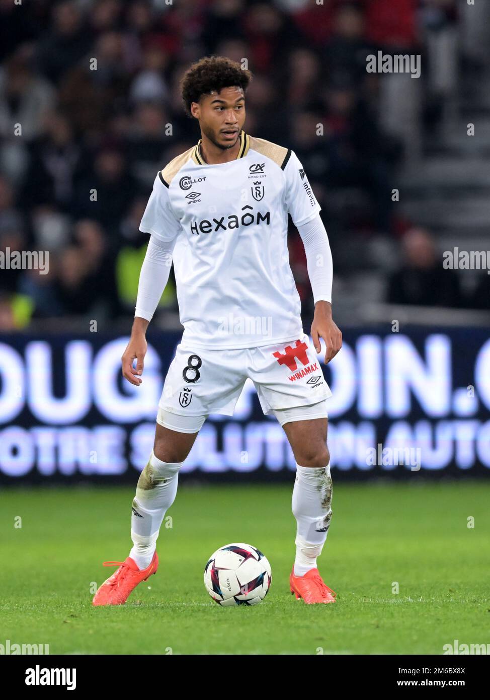 LILLE - Jens Cajuste du Stade Reims lors du match de la Ligue française 1 entre Lille OSC et Stade de Reims au stade Pierre-Mauroy sur 2 janvier 2022 à Lille, France. AP | hauteur néerlandaise | Gerrit van Cologne Banque D'Images