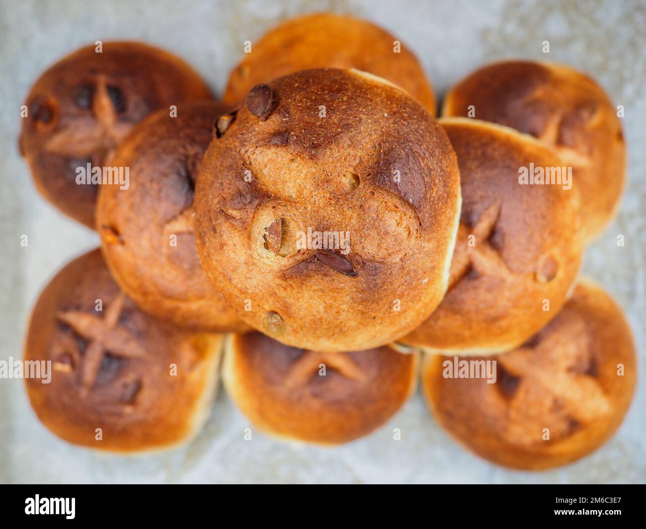 Petits pains de graines de citrouille Banque D'Images