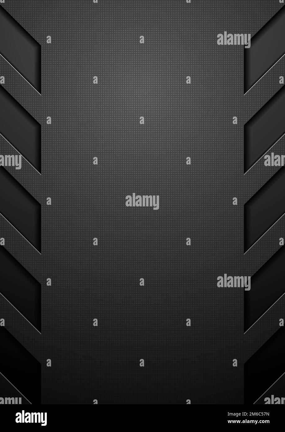 Arrière-plan de la technologie du concept abstrait noir Banque D'Images