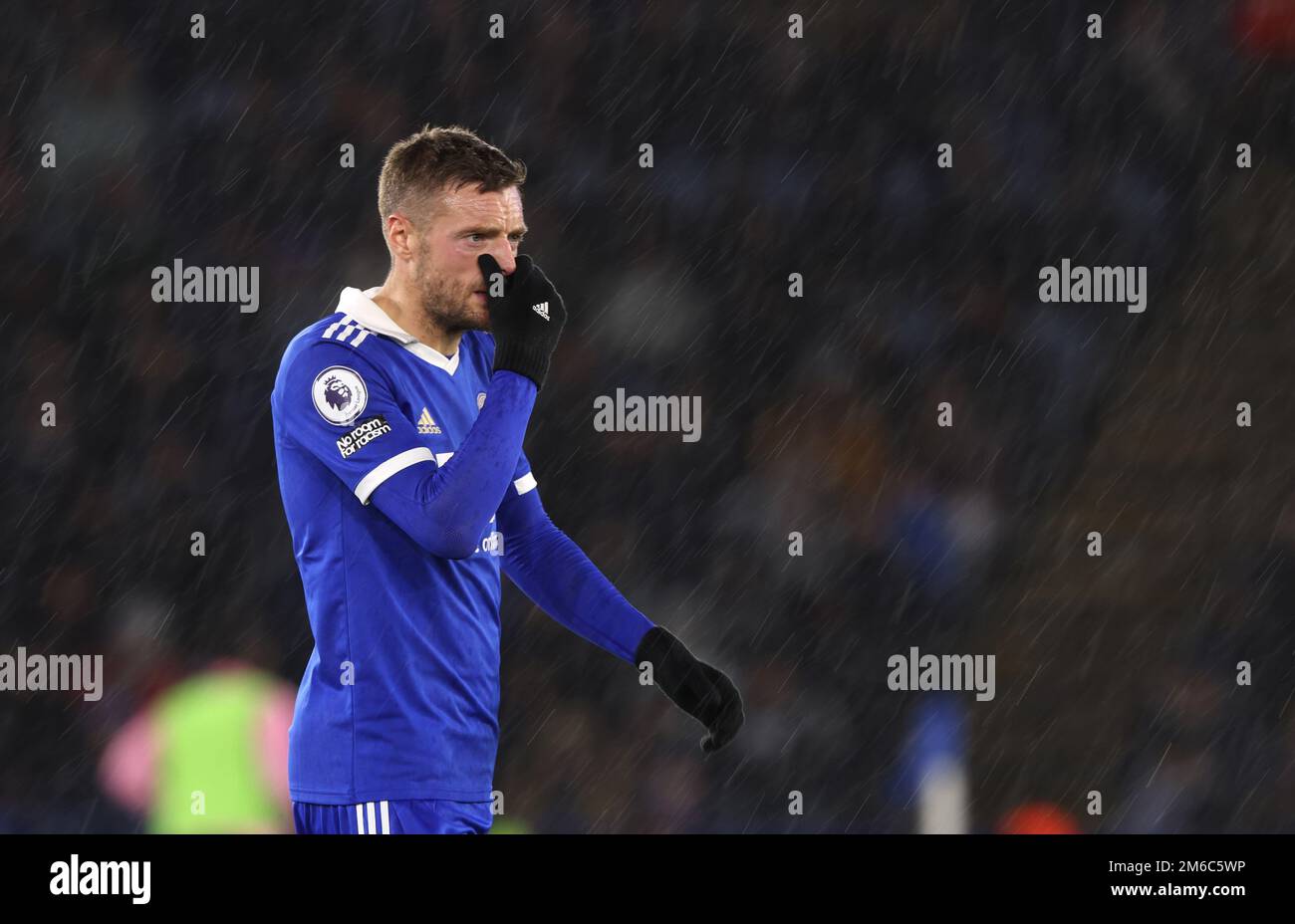 Leicester, Royaume-Uni. 03rd janvier 2023. Jamie Vardy (LC) au match de Leicester City contre Fulham EPL Premier League, au King Power Stadium, Leicester, royaume-uni sur 3 janvier 2023. Crédit : Paul Marriott/Alay Live News Banque D'Images