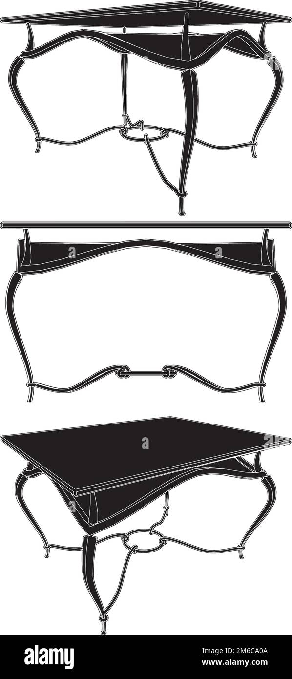Vecteur de table antique Illustration de Vecteur