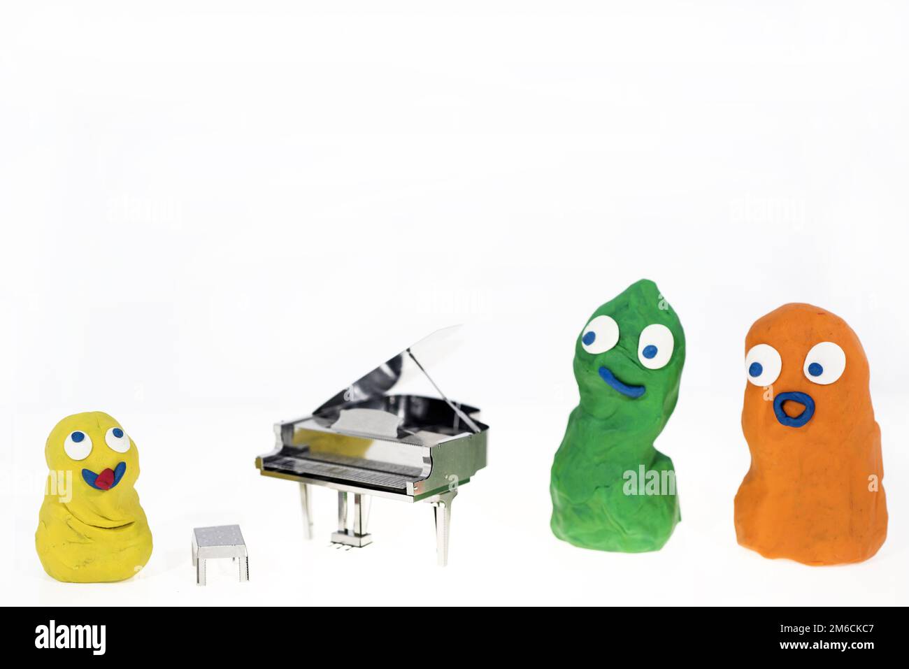 Photo abstraite de musique. Musique de piano Jazz. Banque D'Images