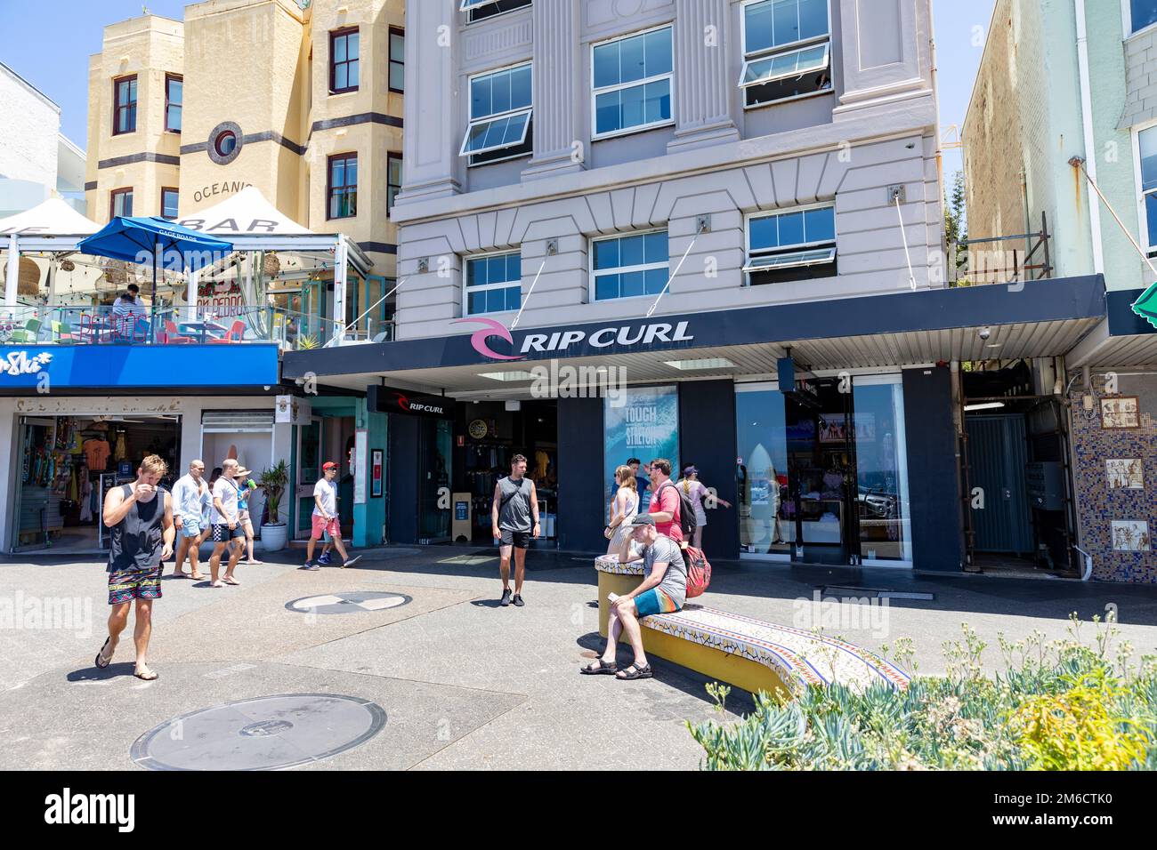 Magasin de surf Ripcurl à Campbell Parade, Bondi Beach, Sydney, Nouvelle-Galles du Sud, Australie Banque D'Images