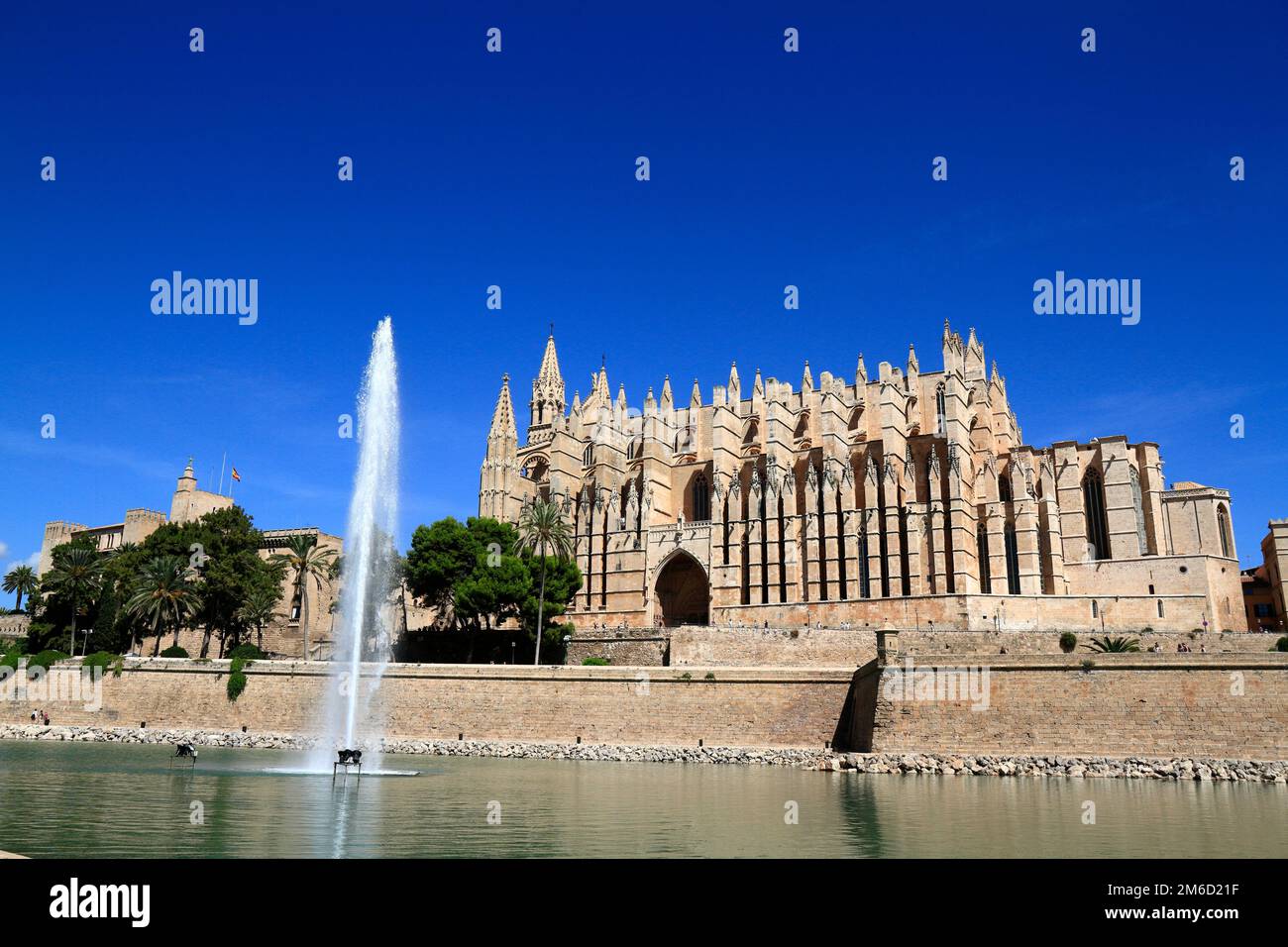 Cathédrale de Palma de Majorque ou la Seu Mallorca, Iles Baléares, Espagne Banque D'Images
