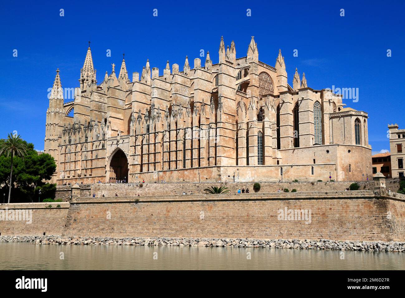 Cathédrale de Palma de Majorque ou la Seu Mallorca, Iles Baléares, Espagne Banque D'Images