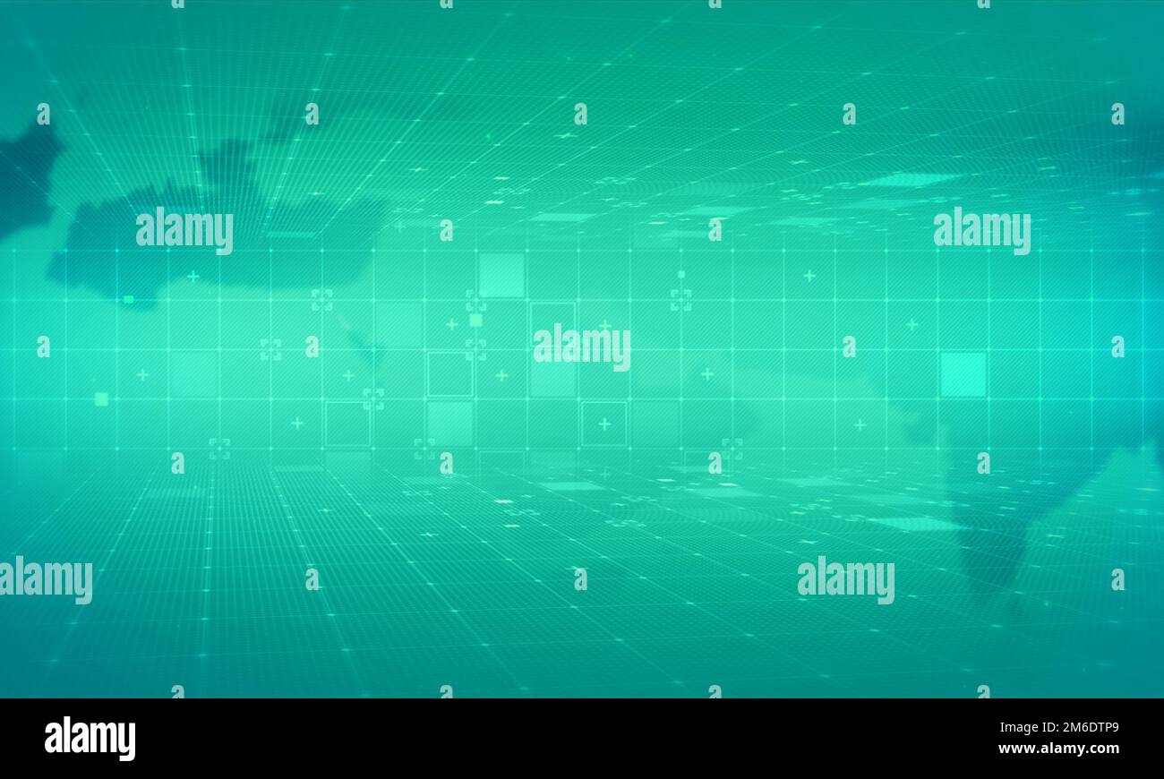 Résumé nouvelles de la carte mondiale contexte d'entreprise.Présentation du réseau numérique d'entreprise.concept de cyber-technologie globale. Banque D'Images