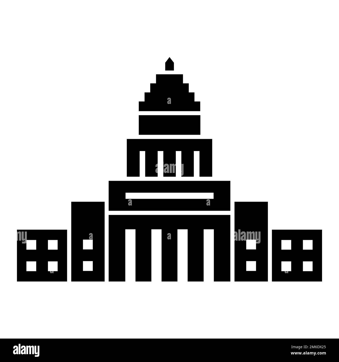 Illustration de l'icône REPRÉSENTANT le Capitole DES ÉTATS-UNIS Banque D'Images