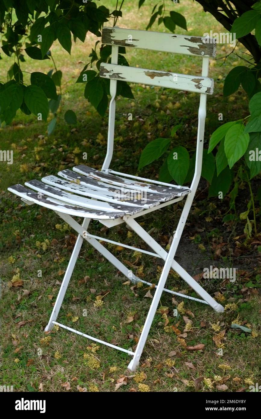 Chaise de jardin Banque D'Images