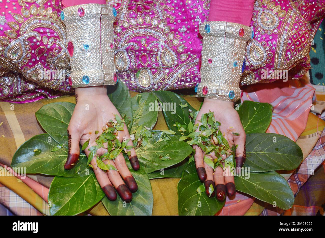 Mariée de mariage traditionnelle Bugisnèse indonésienne Banque D'Images