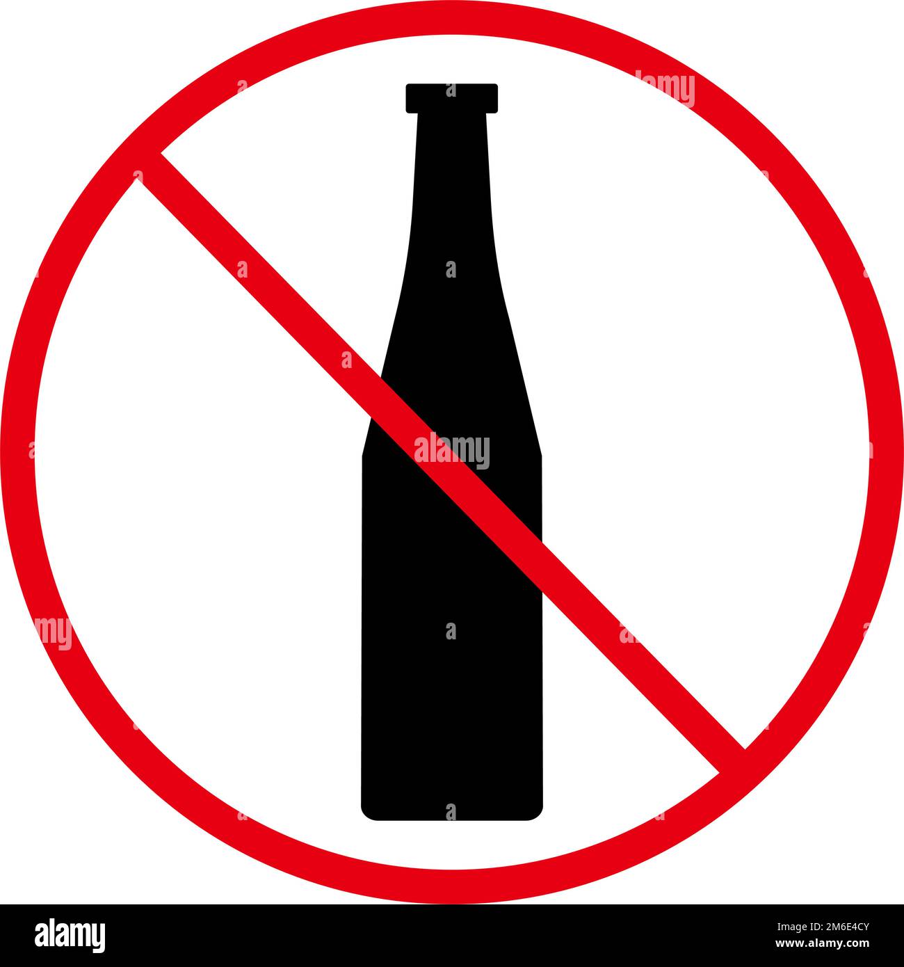 Ne jetez pas la bouteille. Mise au rebut des bouteilles non autorisée. Vecteur modifiable. Illustration de Vecteur