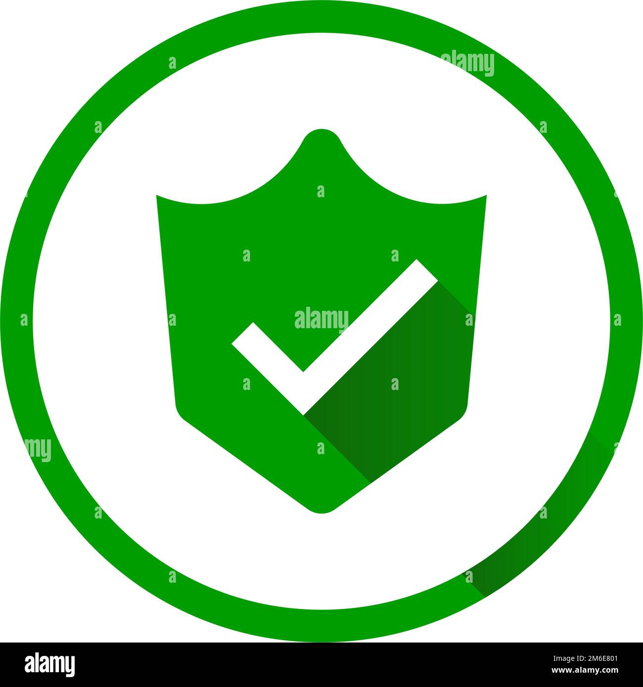Cochez l'icône de protection. Authentification ou approbation. Preuve de vaccination. Vecteur modifiable. Illustration de Vecteur