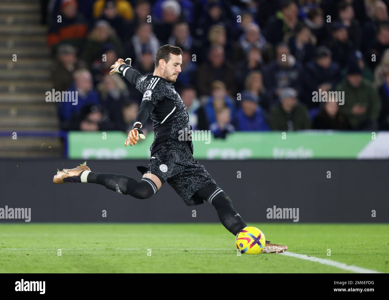 Leicester, Royaume-Uni. 03rd janvier 2023. Danny Ward (LC) au match de Leicester City contre Fulham EPL Premier League, au King Power Stadium, Leicester, royaume-uni sur 3 janvier 2023. Crédit : Paul Marriott/Alay Live News Banque D'Images