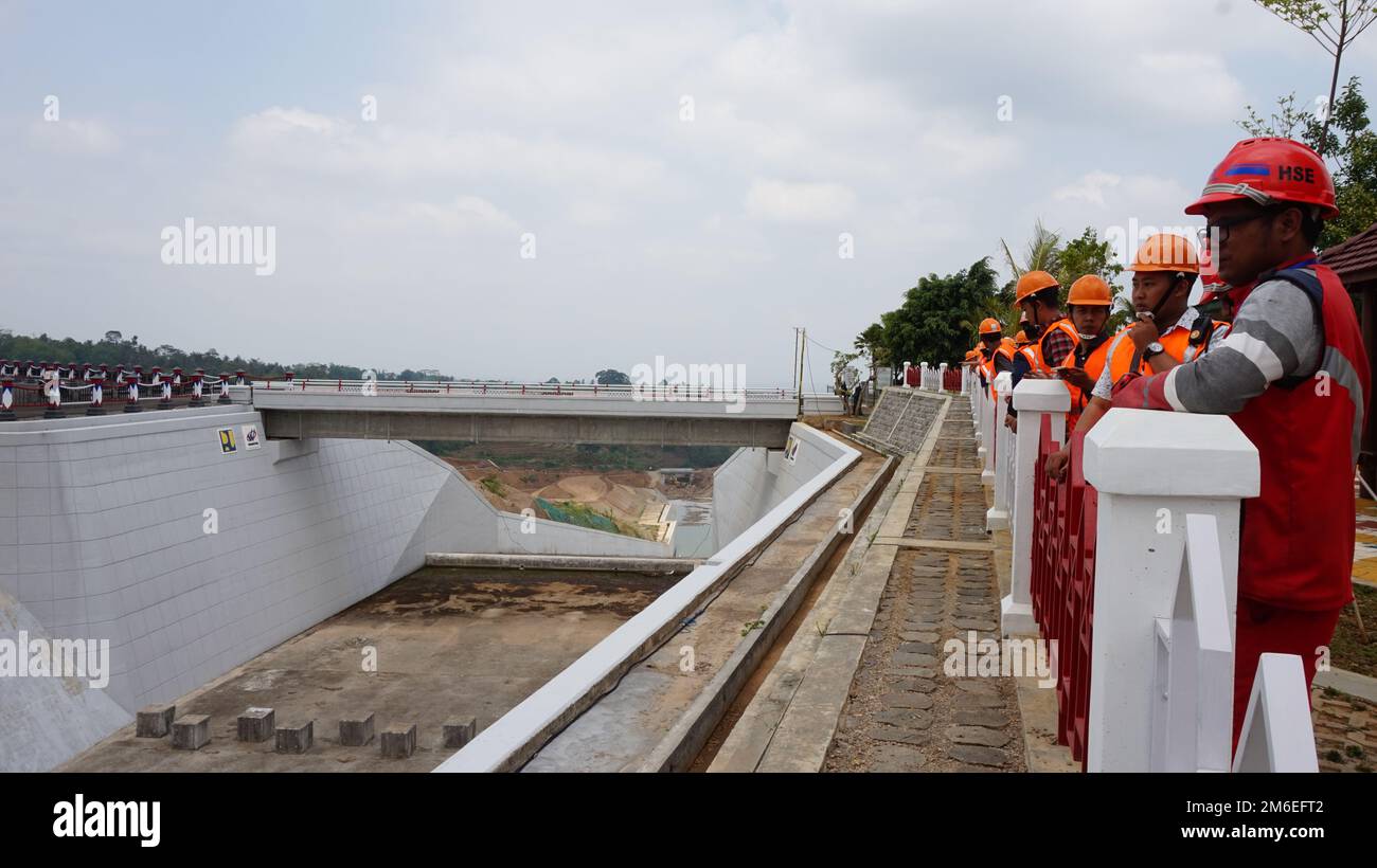 Réservoir de Gondang, Karanganyar Central Java Indonésie Banque D'Images